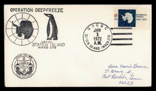 Dr Who 1972 Uscgc Staten Island Operation Deep Freeze Penguin C130618