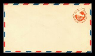 Us Cover Air Mail 6c Postal Stationery Full Gum Flap