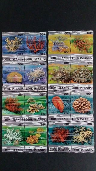 Cook Islands 4 Great Old Mnh Pairs Of Stamps As Per Photo.  Very