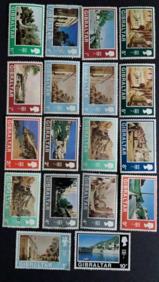 Gibraltar Great Old Mlh Stamps To 10/ - As Per Photo.  Very