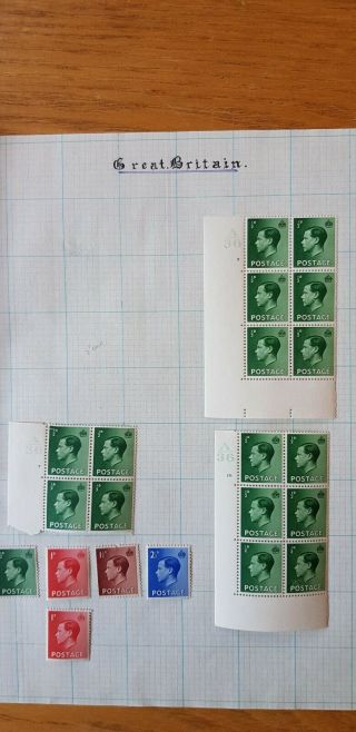 King Edward Viii Stamps - 1936 3 Blocks Of 6 And 2 Blocks Of 4