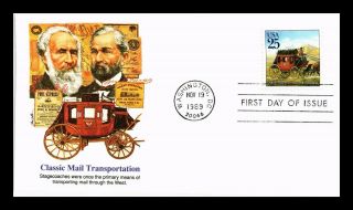 Dr Jim Stamps Us Stagecoach Classic Mail Transportation First Day Cover