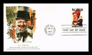 Us Cover W C Fields Comedian Performing Arts Fdc Fleetwood Cachet