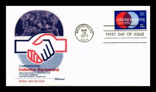 Dr Jim Stamps Us Collective Bargaining First Day Cover Fleetwood