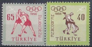 Turkey 1956 Melbourne 56 Summer Olympic Games Mnh C1138