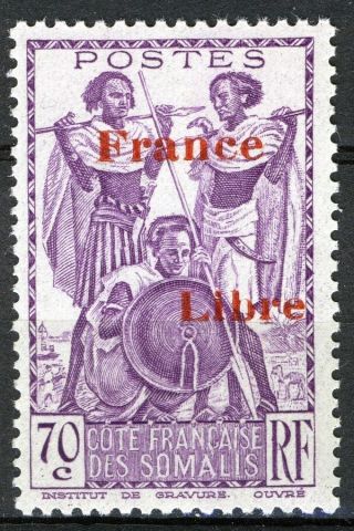French Somalia 1942,  70c France Libre,  Yv 218 Mnh