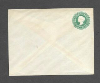 India - Qv Half Anna Postal Stationery Envelope (see Desc)