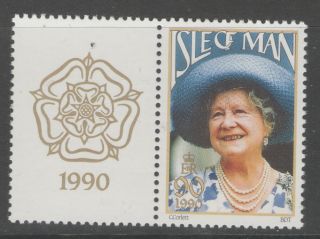 Isle Of Man Sg448 1990 90th Birthday Of Queen Mother Mnh