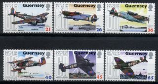 Guernsey 2001 - Set 60 Th Ann Battle Of England Mnh