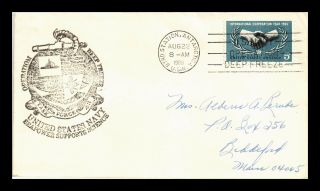 Us Cover Operation Deep Freeze Navy Seapower Supports Science Slogan Cancel