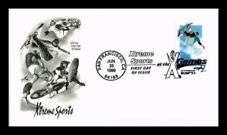 Dr Jim Stamps Us Xtreme Sports Skateboarding Fdc Cover San Francisco