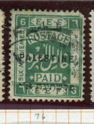 Palestine; 1922 Sept.  Optd.  P 14 Issue Fine 6m.  Value