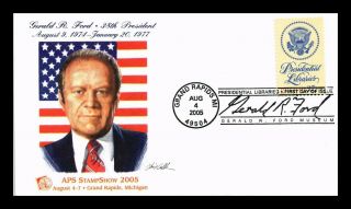 Dr Jim Stamps Us Gerald Ford Presidential Libraries Fdc Cover Aps Event