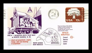 Dr Jim Stamps Us Space Shuttle Orbiters Test Firing Event Cover White Sands