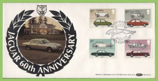 G.  B.  1982 Cars Set On Benham First Day Cover,  Jaguar