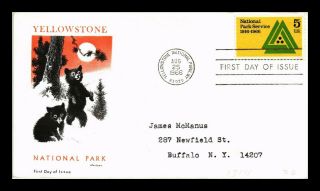 Dr Jim Stamps Us Yellowstone National Parks Service Fdc Cover Scott 1314