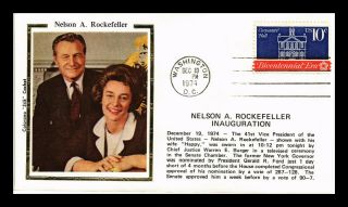 Us Covers Vice President Nelson A Rockefeller Inauguration Colorano Silk Cachet