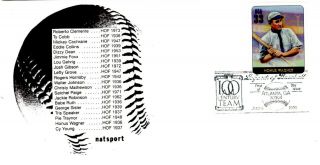 2000 Honus Wagner,  Baseball,  Hof,  Fdc,  Cachet,  First Day Cover Stamps