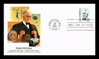 Us Covers Robert Millikan Great Americans Physicist Fdc Fleetwood Cachet