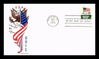 Dr Jim Stamps Us Flag Over White House 6c Coil Fdc Jackson Cover Chicago