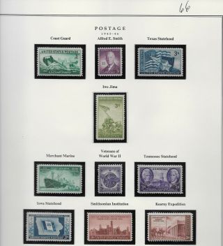 Page 66 Us Stamp Stamps From 1945 - 46 -