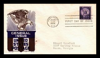 Dr Jim Stamps Us 3c Statue Of Liberty Cachet Craft First Day Cover