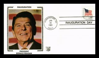 Dr Jim Stamps Us Ronald Reagan Inauguration Event Z Silk Cover Washington Dc