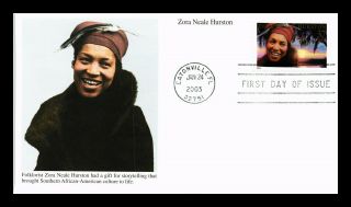 Dr Jim Stamps Us Zora Neale Hurston First Day Mystic Cover Eatonville