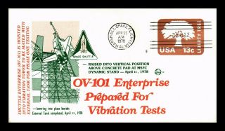 Dr Jim Stamps Us Ov 101 Enterprise Space Shuttle Tests Event Cover 1979