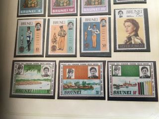 Brunei Page of 16 Unmounted Stamps in Sets. 2