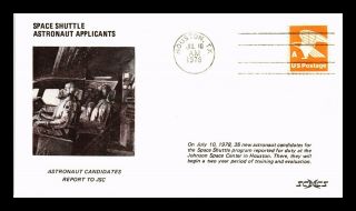 Us Cover Space Shuttle Astronaut Candidates Report To Jsc Space City Cachet