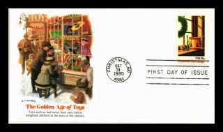 Us Cover Christmas Wreath And Toys Fdc Fleetwood Cachet