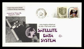 Dr Who 1978 Usaf Experimental Comsat Relay Satellite Space C126087
