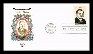 Dr Jim Stamps Us President Herbert Hoover Fdc House Of Farnum Cover Chicago
