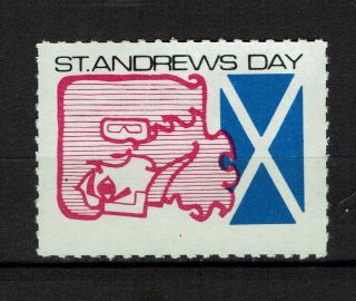 Uk Great Britain Local Private Poster Stamp St.  Andrews Day Unknown Cinderella