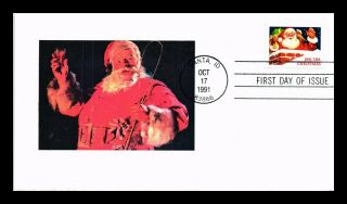 Dr Jim Stamps Us Christmas Santa Idaho First Day Cover Limited Edition