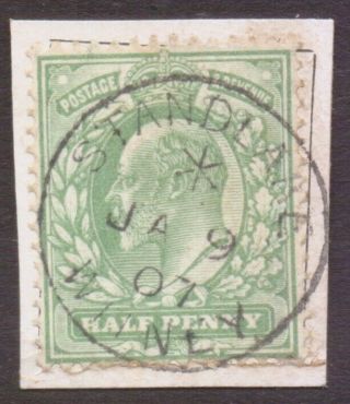 Gb Britain Edward 7th Postmark / Cancel " Standlake Witney " 1907