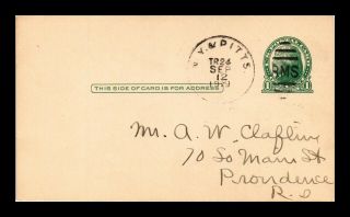 Dr Jim Stamps Us York Pittsburgh Rpo Railroad Post Office Postal Card