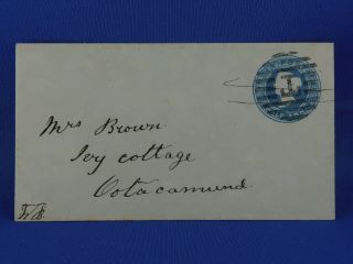 India Old Postal Stationery Half Anna To Octacamund (n3/58)