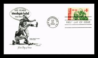 Dr Jim Stamps Us 100 Years Intercollegiate Football First Day Cover