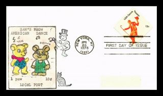 Dr Jim Stamps Us Local Post Sams Meow American Dance Theater Fdc Cover