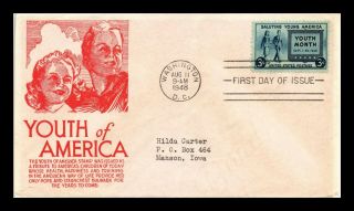 Us Cover Scott 963 Salute To Youth Of America Fdc Anderson Cachet