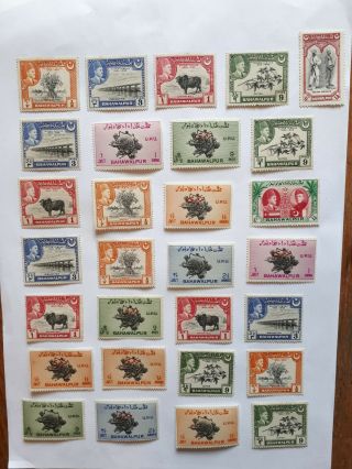 Bahawalpur 29 Hinged Stamps - 1 Photo.