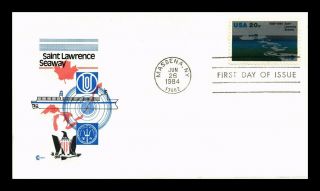 Us Cover Saint Lawrence Seaway 25th Anniversary Fdc Cover Craft Cachet