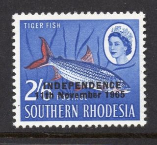 Southern Rhodesia 1965 Qeii Early Issue Fine Hinged 2s.  6d.  Optd 233288