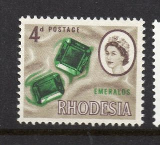 Rhodesia 1966 Qeii Early Issue Fine Hinged 4d.  233293