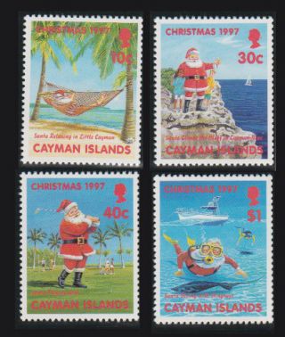 Cayman Is.  - 1997 Christmas Set.  Sc.  749 - 52,  Sg 852 - 5.  Nh