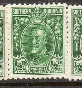 Southern Rhodesia 1931 Early Issue Fine Hinged Shade Of 1/2d.  304875