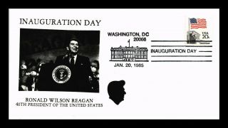 Dr Jim Stamps Us Ronald Reagan Inauguration Event Cover Washington Dc 1985