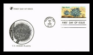 Dr Jim Stamps Us Agave Desert Plants First Day Cover Tucson Arizona
